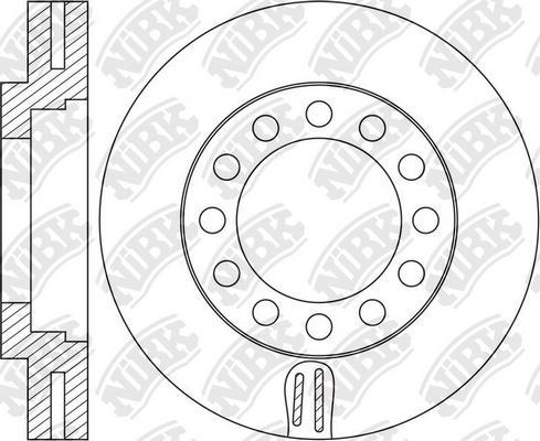 NiBK RN1639 - Гальмівний диск autozip.com.ua
