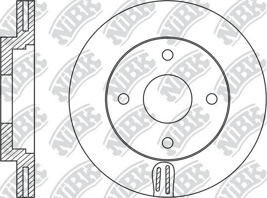 NiBK RN1672 - Гальмівний диск autozip.com.ua