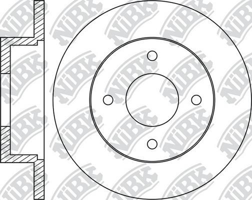 NiBK RN1041 - Гальмівний диск autozip.com.ua