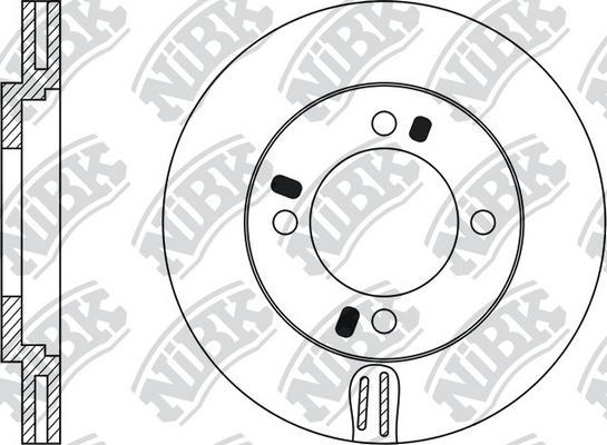 NiBK RN1007 - Гальмівний диск autozip.com.ua
