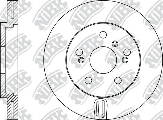 NiBK RN1154 - Гальмівний диск autozip.com.ua