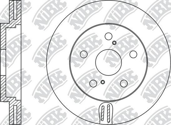 NiBK RN1162 - Гальмівний диск autozip.com.ua