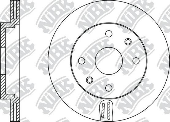 NiBK RN1124 - Гальмівний диск autozip.com.ua