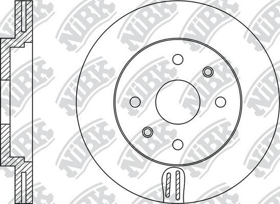 NiBK RN1126 - Гальмівний диск autozip.com.ua