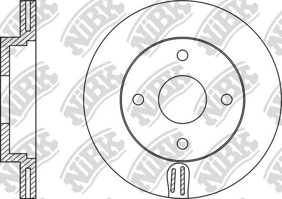 NiBK RN1170 - Гальмівний диск autozip.com.ua