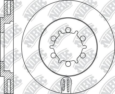NiBK RN1893 - Гальмівний диск autozip.com.ua
