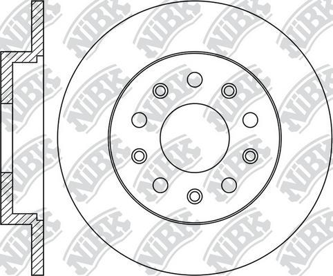 NiBK RN1867 - Гальмівний диск autozip.com.ua
