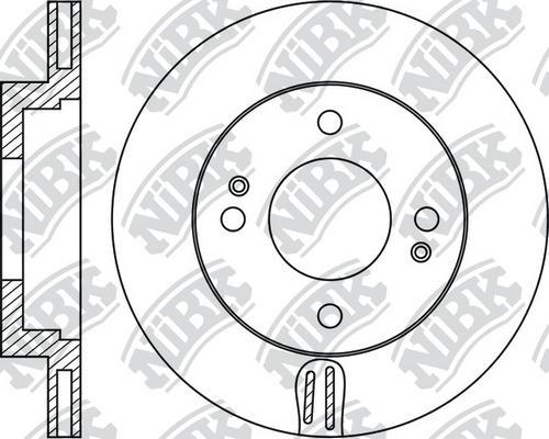 NiBK RN1812 - Гальмівний диск autozip.com.ua