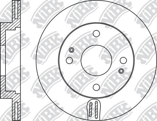 NiBK RN1834 - Гальмівний диск autozip.com.ua