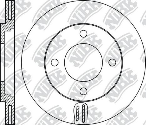 NiBK RN1824 - Гальмівний диск autozip.com.ua