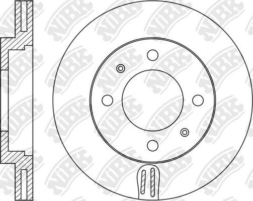 NiBK RN1826 - Гальмівний диск autozip.com.ua