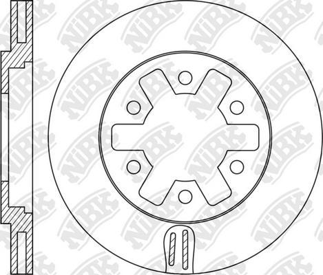 NiBK RN1357 - Гальмівний диск autozip.com.ua