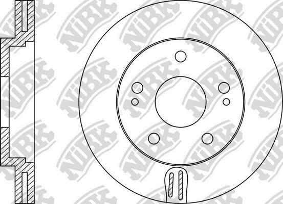 NiBK RN1365 - Гальмівний диск autozip.com.ua