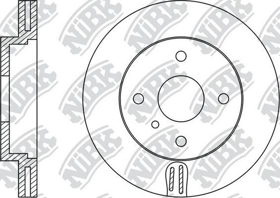 NiBK RN1324 - Гальмівний диск autozip.com.ua