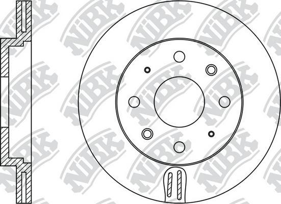 NiBK RN1376 - Гальмівний диск autozip.com.ua