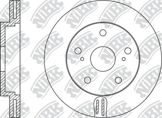 NiBK RN1371 - Гальмівний диск autozip.com.ua