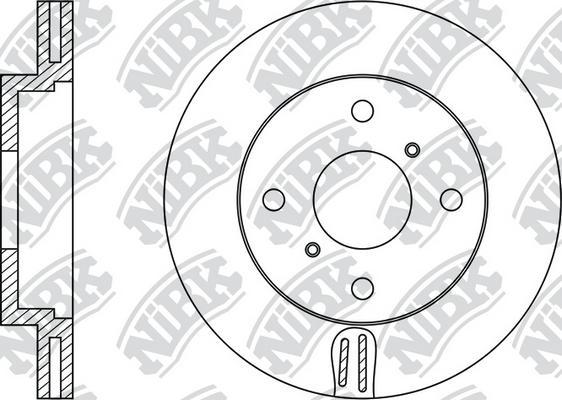 NiBK RN1248 - Гальмівний диск autozip.com.ua