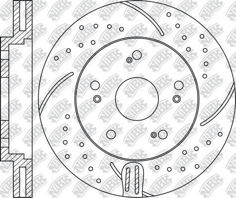 NiBK RN1243DSET - Економічний гальмівний диск autozip.com.ua