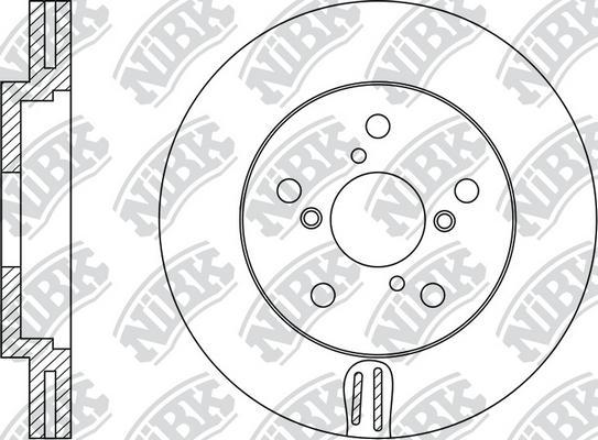 NiBK RN1243 - Гальмівний диск autozip.com.ua