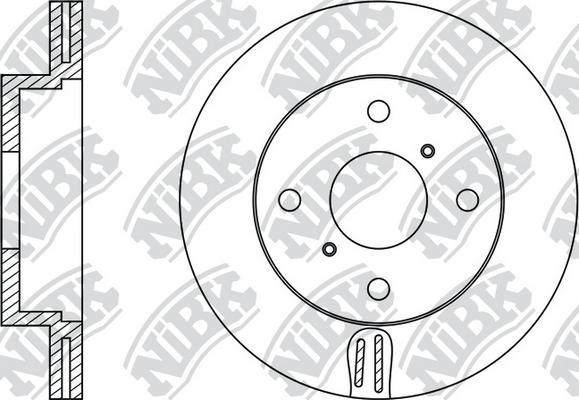 NiBK RN1205 - Гальмівний диск autozip.com.ua