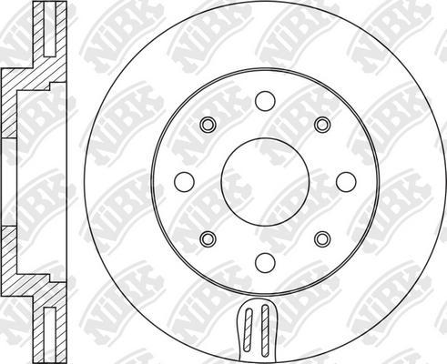 NiBK RN1287 - Гальмівний диск autozip.com.ua