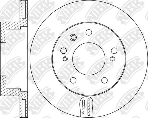 NiBK RN1798 - Гальмівний диск autozip.com.ua