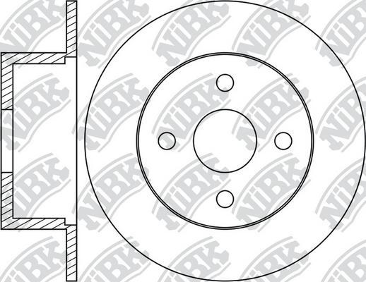 NiBK RN1747 - Гальмівний диск autozip.com.ua