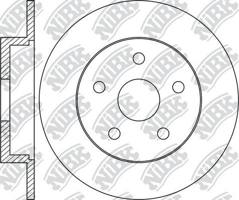 NiBK RN1758 - Гальмівний диск autozip.com.ua