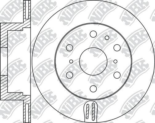 NiBK RN1757 - Гальмівний диск autozip.com.ua