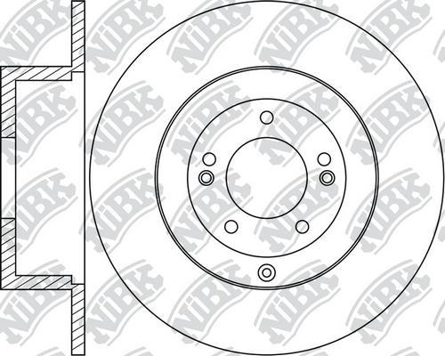 NiBK RN1712 - Гальмівний диск autozip.com.ua