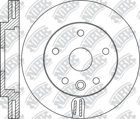 NiBK RN1727 - Гальмівний диск autozip.com.ua