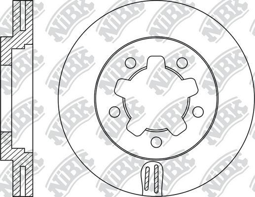 NiBK RN1776 - Гальмівний диск autozip.com.ua