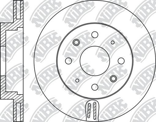 NiBK RN2003 - Гальмівний диск autozip.com.ua