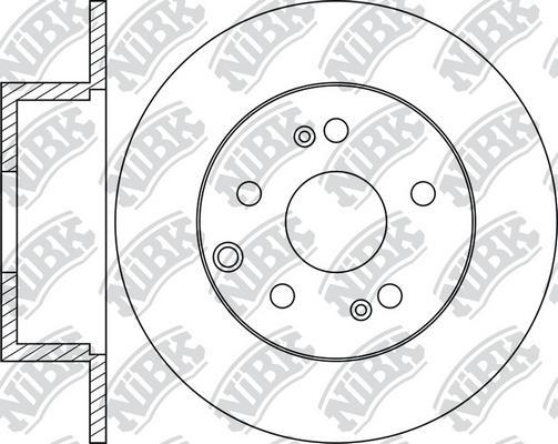 NiBK RN2002 - Гальмівний диск autozip.com.ua