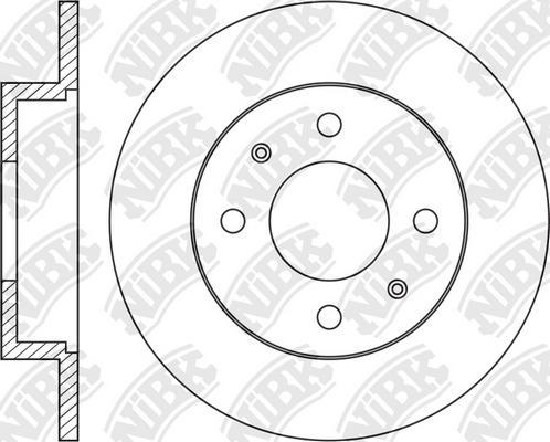 NiBK RN2081 - Гальмівний диск autozip.com.ua