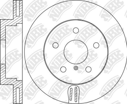 NiBK RN2070 - Гальмівний диск autozip.com.ua