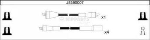 Nipparts J5390007 - Комплект проводів запалювання autozip.com.ua