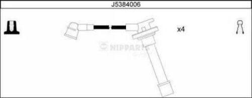 Nipparts J5384006 - Комплект проводів запалювання autozip.com.ua