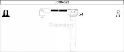 Nipparts J5384022 - Комплект проводів запалювання autozip.com.ua