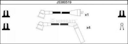 Nipparts J5380519 - Комплект проводів запалювання autozip.com.ua