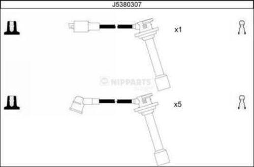 Nipparts J5380307 - Комплект проводів запалювання autozip.com.ua