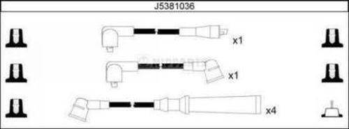 Nipparts J5381036 - Комплект проводів запалювання autozip.com.ua