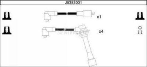 Nipparts J5383001 - Комплект проводів запалювання autozip.com.ua