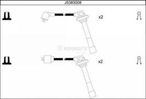 Nipparts J5383008 - Комплект проводів запалювання autozip.com.ua