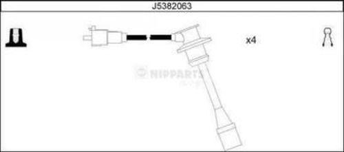 Nipparts J5382063 - Комплект проводів запалювання autozip.com.ua