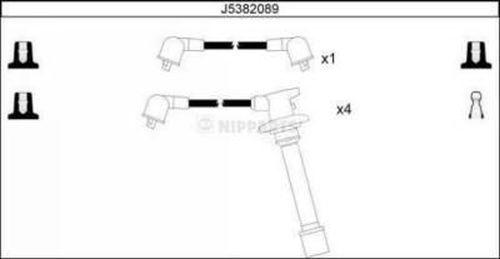 Nipparts J5382089 - Комплект проводів запалювання autozip.com.ua