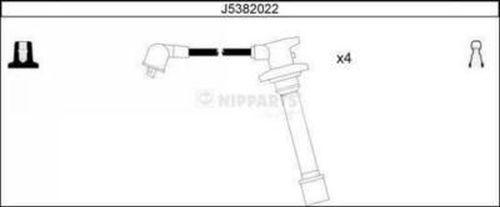 Nipparts J5382022 - Комплект проводів запалювання autozip.com.ua