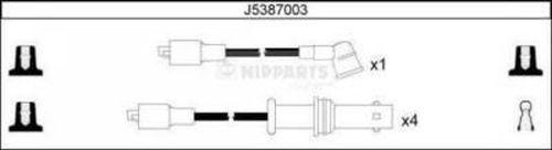 Nipparts J5387003 - Комплект проводів запалювання autozip.com.ua