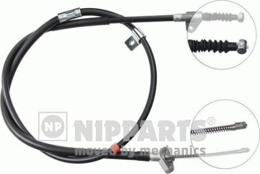 Nipparts J16627 - Трос, гальмівна система autozip.com.ua