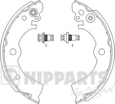 Nipparts J3501042 - Комплект гальм, барабанний механізм autozip.com.ua